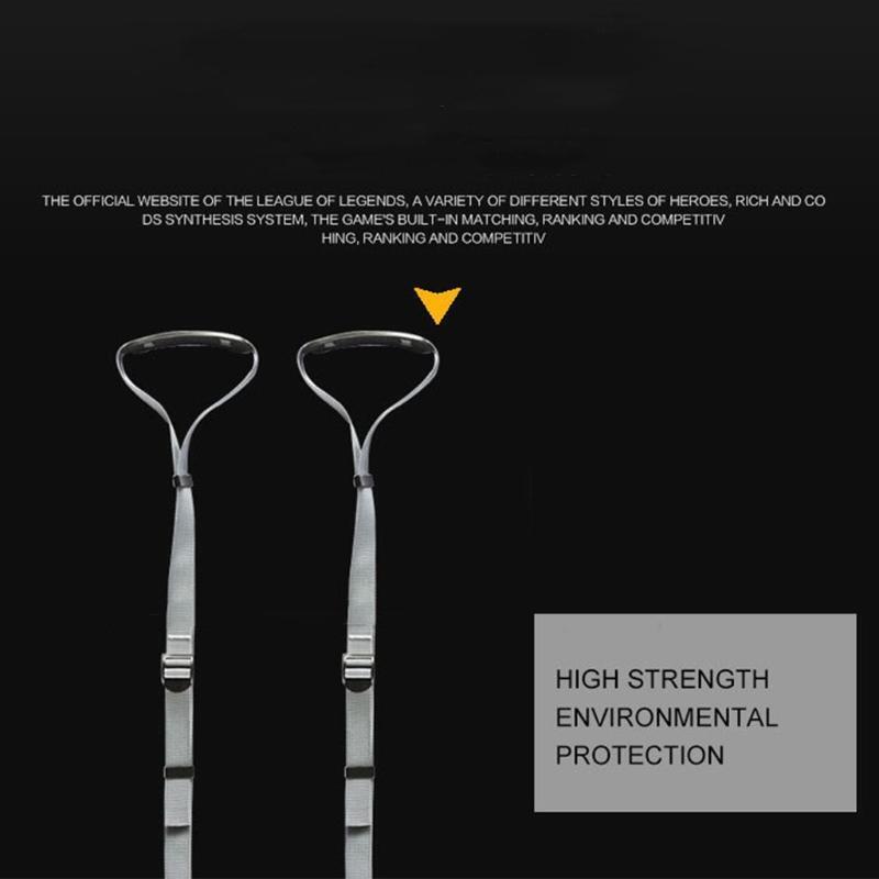 Indoor Pull-Up Gymnastic Rings Metal Buckles Non-Slip Children's Fitness Ring