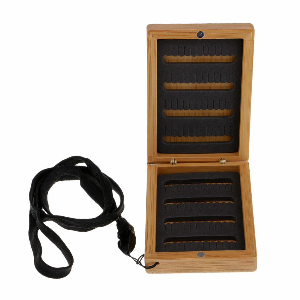 Classic  Mini Double Side Fly Fishing Flies Tackle  Case - Holds