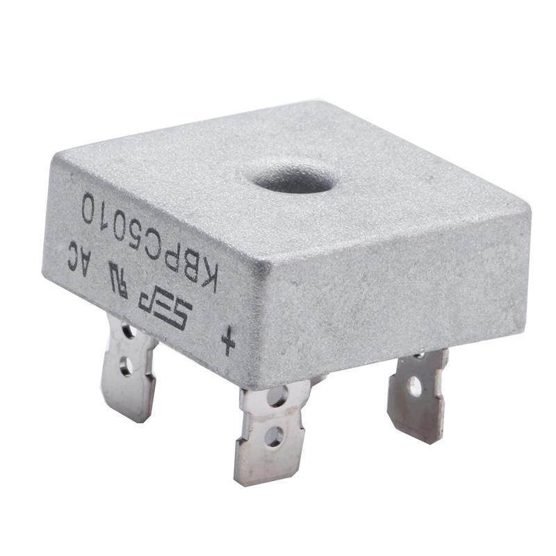 5 x KBPC5010 1000V 50A Metal Case 4 Pin Single Phase Diode Bridge Rectifier