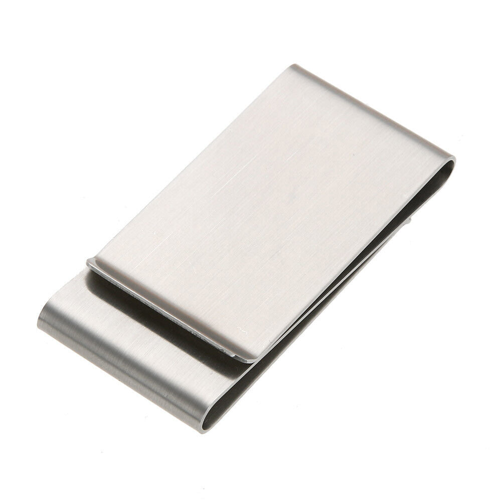 Fashion Stainless Steel Cash Clamp Holder Portable Money Clip Wallet