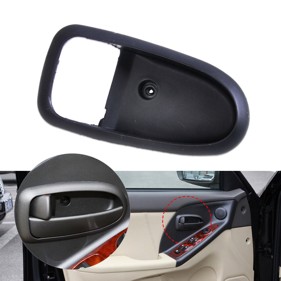 Left Interior Inside Door Handle Cover Bezel Trim fit for Hyundai Elantra Li