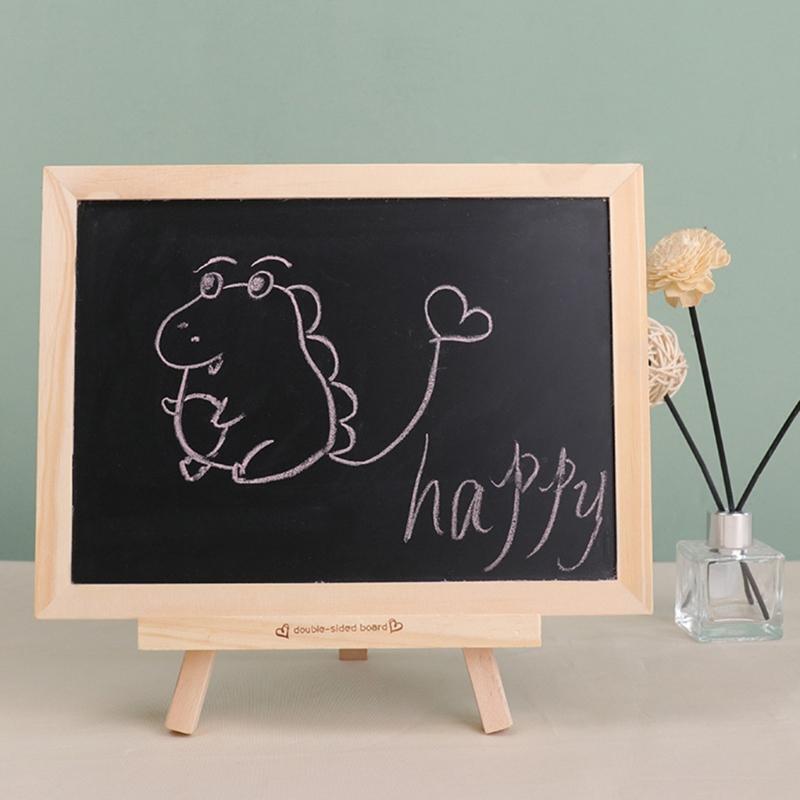 Message Chalkboard with Rope Message Board for Home Birthday Party Removable