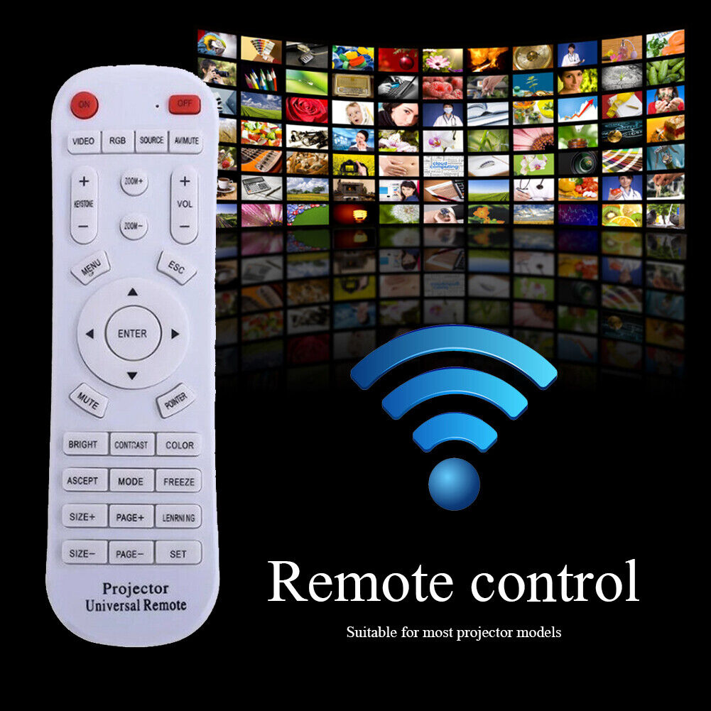Universal Projector Remote Controller Remote Replacement for Most Projector