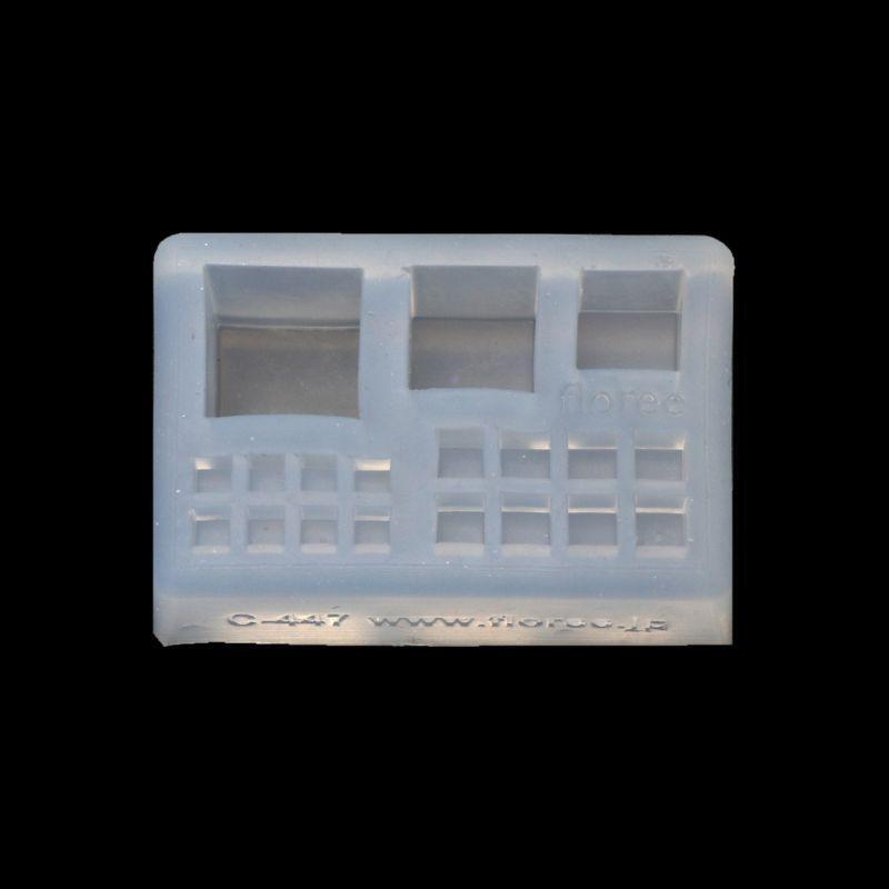 Shiny Mini Size Cubic Square Pendant Necklace Silicone Mold for DIY Necklace