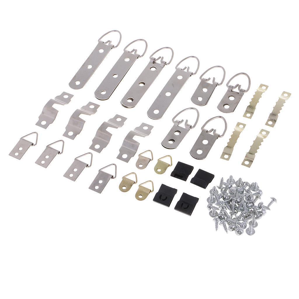 76x Photo Frame Hanging Kit Hanging Solutions Home Office Hanging Hooks Kit