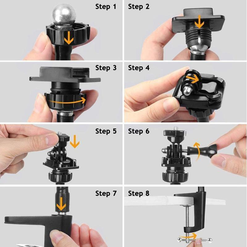 Camera Bracket for Webcam Brio 4K C925e C922x C922 C930e C930 C920 with Desk Jaw