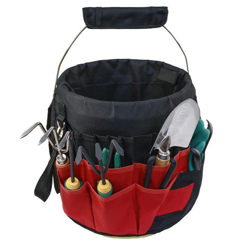 Bucket Tool Organizer Multi-purpose 42 Pockets Gardening Tools Kit Storage Bag