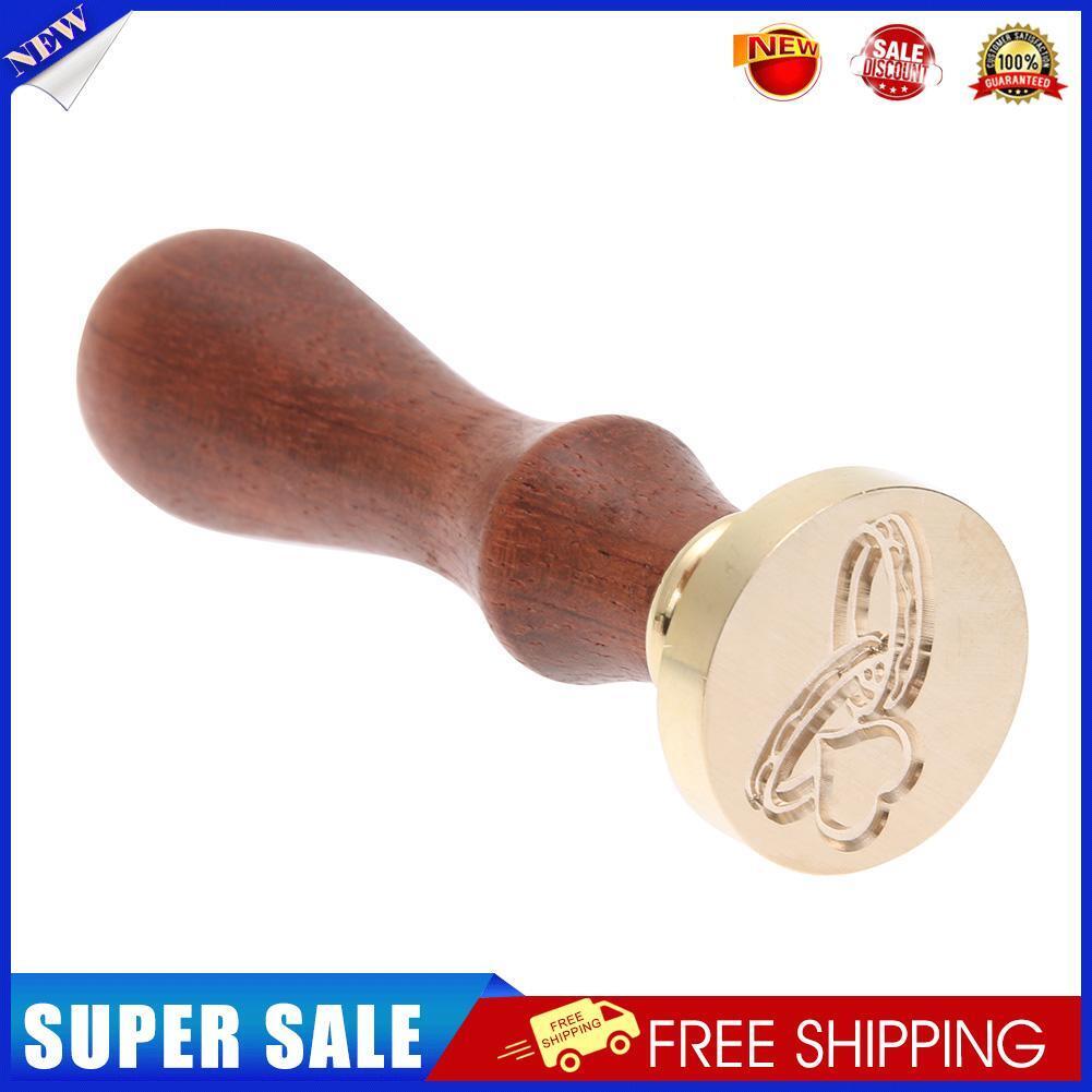 Copper Head Wax Sealing Stamp DIY Envelope Card Decor Seal with Handle(F45)