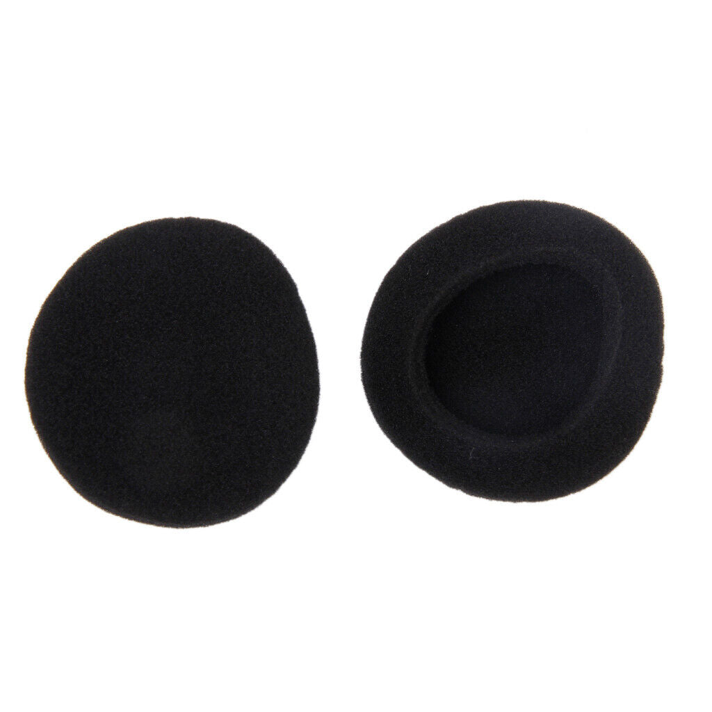 4 Pairs Elastic Foam Earbuds Covers Earphones Ear Pad Dustproof 55mm Black
