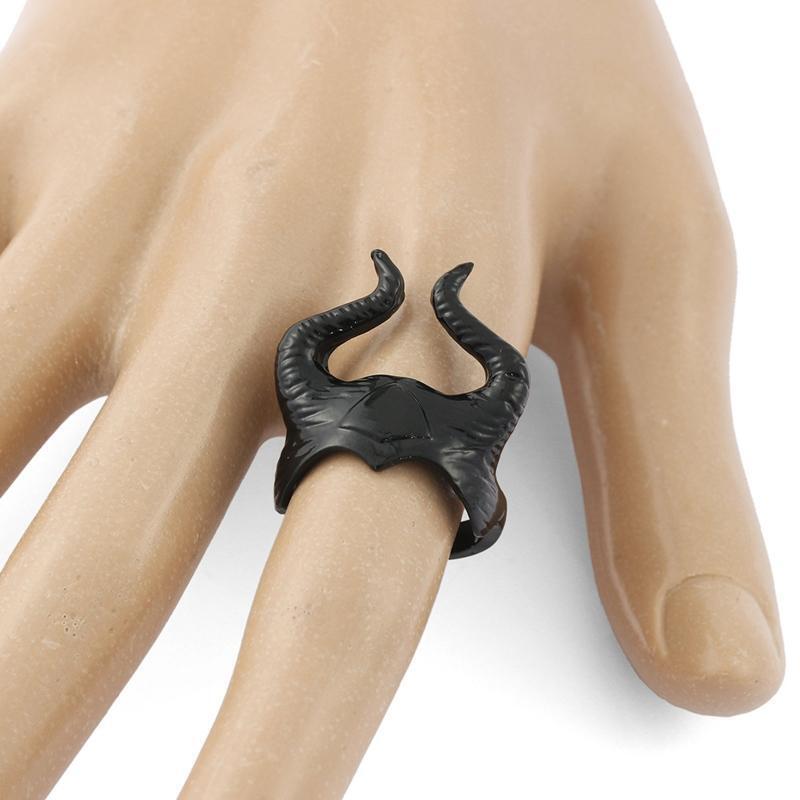 Fashion Biker Jewelry Gothic Punk Minimalist All-match Ring Trendy Jewelry
