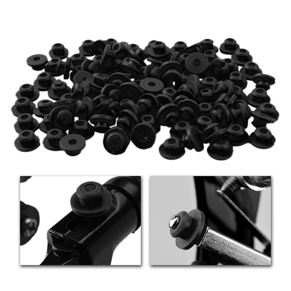 100 Pieces Rubber Rings And Straps Accessories - Black, 4x2.5x5.5cm