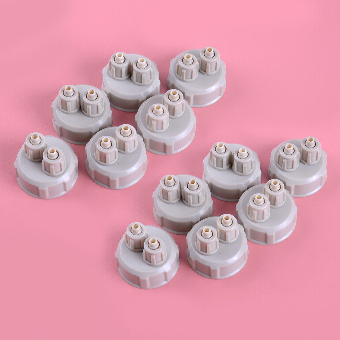 12Pcs Aquarium DIY CO2 System Generator Bottle Cap Air Diffuser Valve Gauge