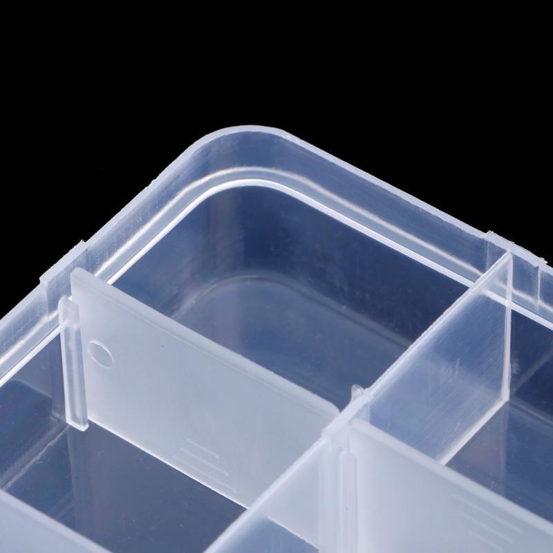 Fishing Lures Hook Bait Plastic Storage Box Adjustable Case Tackle Accessory New