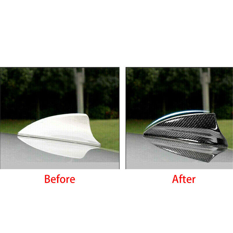 Carbon Fiber ABS Roof Antenna Shark Fin Cover Trim Fit for BMW F10 F11 F01 F02