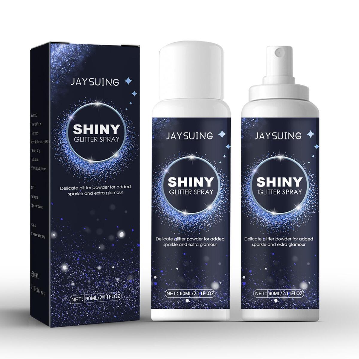 Shiny Glitter Spray Holographic Powder Sprays Long Lasting 60ml for Party