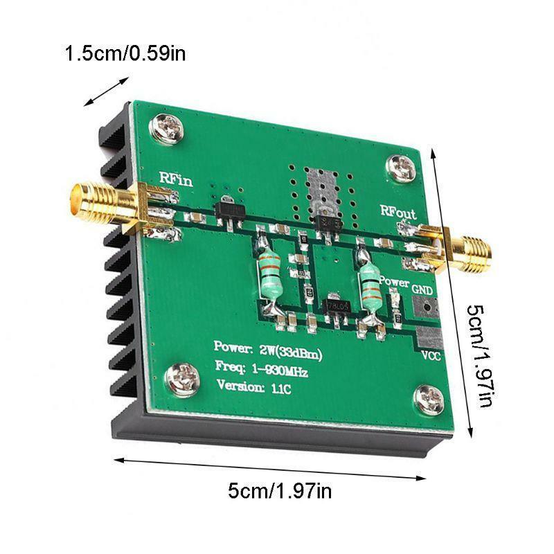 RF Broadband Power Amplifier Module for Radio Transmission FM HF VHF 1-930MHz 2W