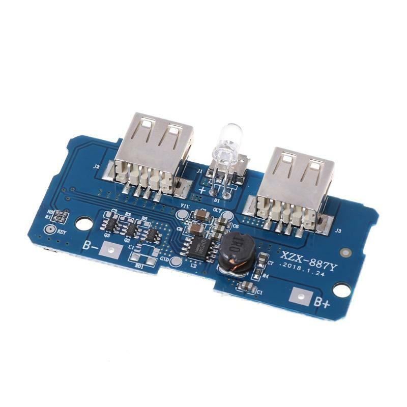 5V 2A Dual USB 18650 Lithium Power Bank Charging Board Circuit Step Up Module