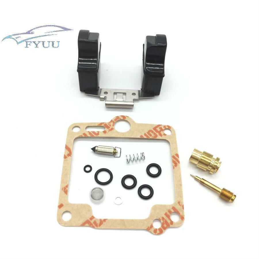 4 Sets Carburetor Carb Rebuild Repair Kit & Float for Yamaha FJ1200 1988-1992