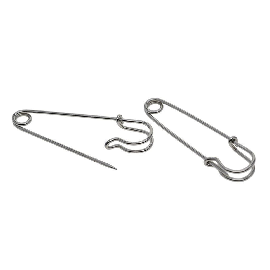 60pcs large metal strong DIY Kilt scarf Hijab Brooch safty lapel Pin