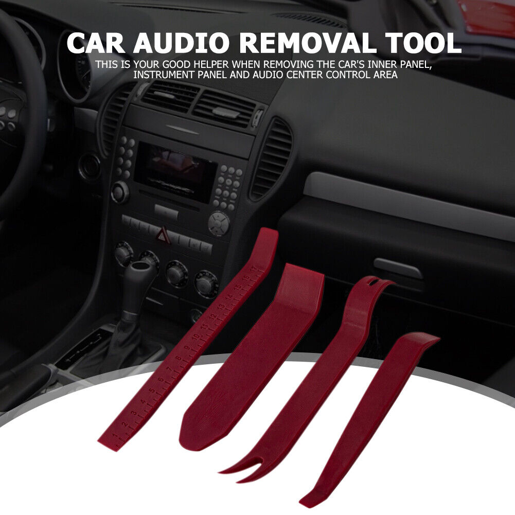 4pcs Car Door Clip Panel DIY Audio Video Dashboard Dismantle Kits Pry Tool