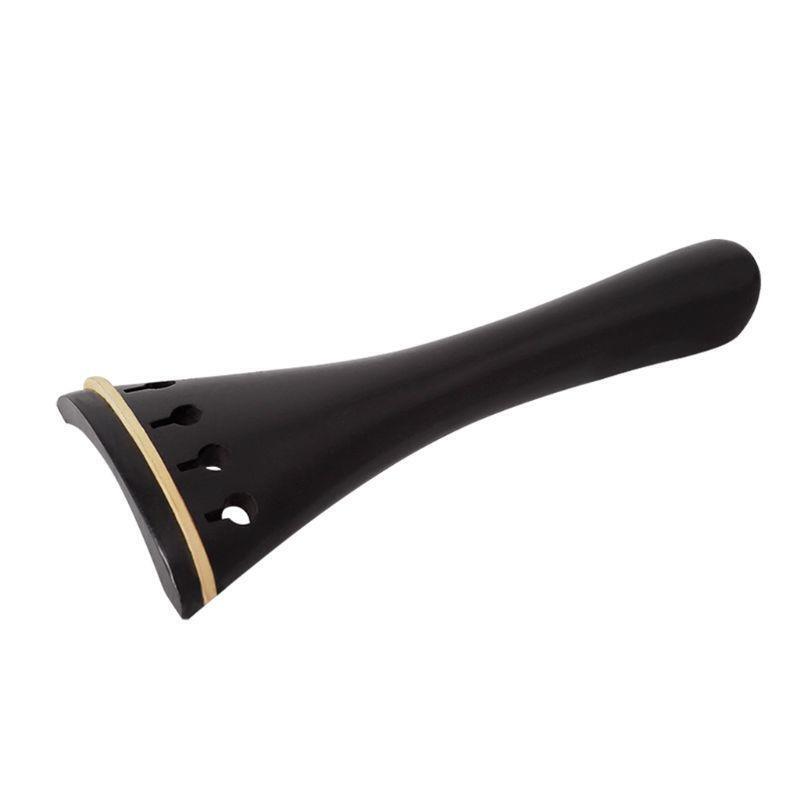 Ebony Wood Violin Parts Accessories Pegs With Ball Tailpiece Chinrest, Set of 4