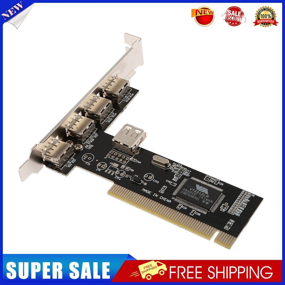 PC 4 Ports PCI to USB 2.0 HUB Riser PCI Expansion Card Adapter Converters