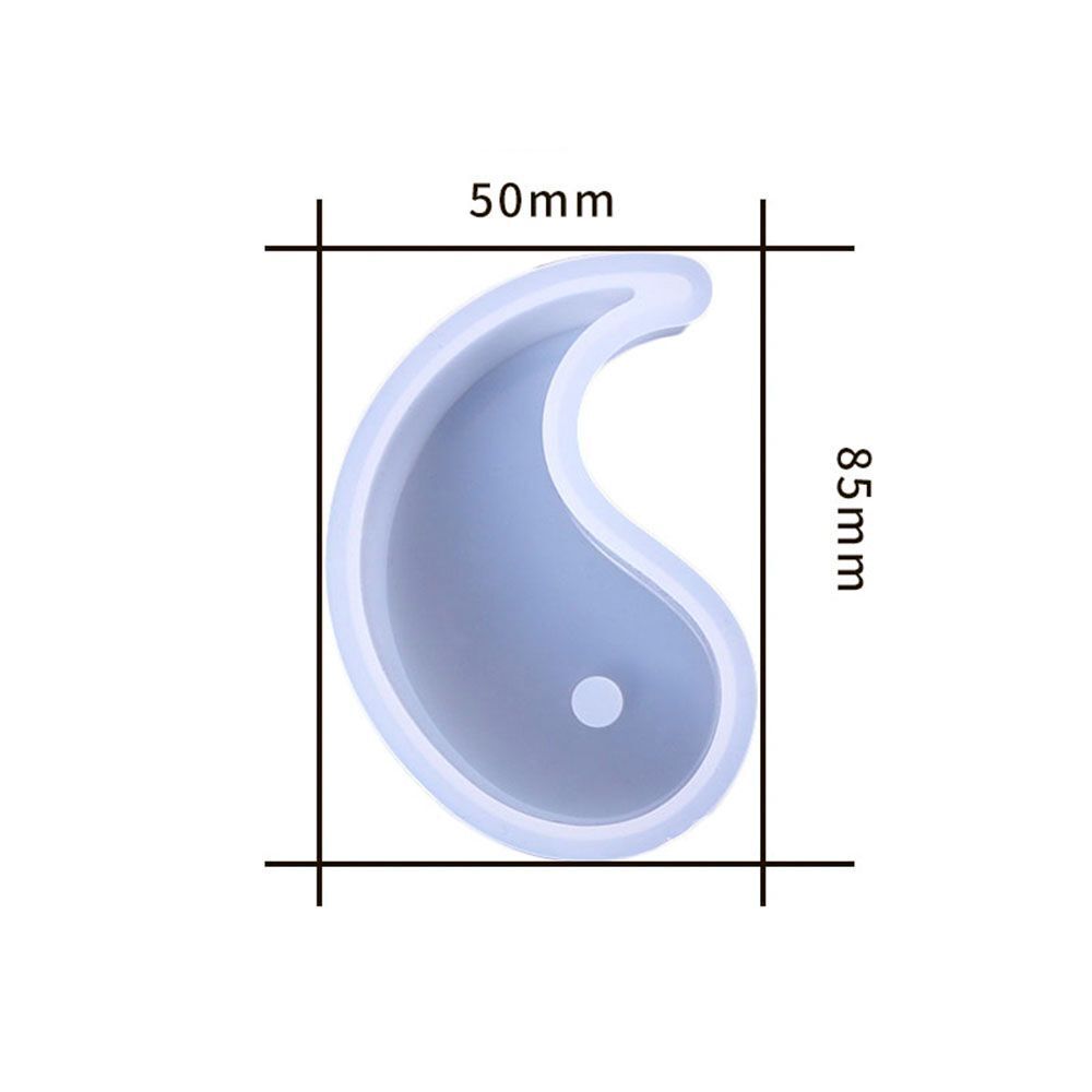 Decor Tai Chi Yin Yang Candle Mold Soap Wax Aromatherapy Silicone Candle Mould