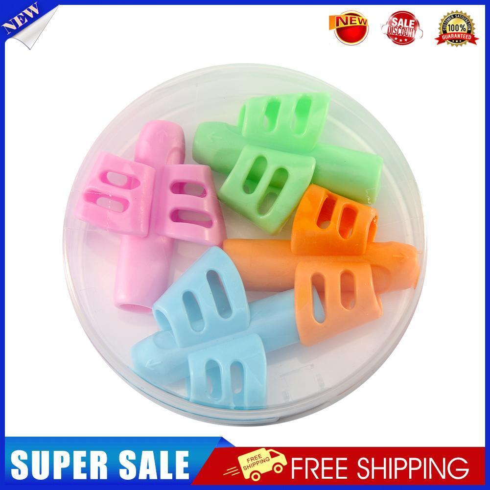 4pcs Hollowed Kids Writing Pencil Holder Pen Grip Posture Correction Tools