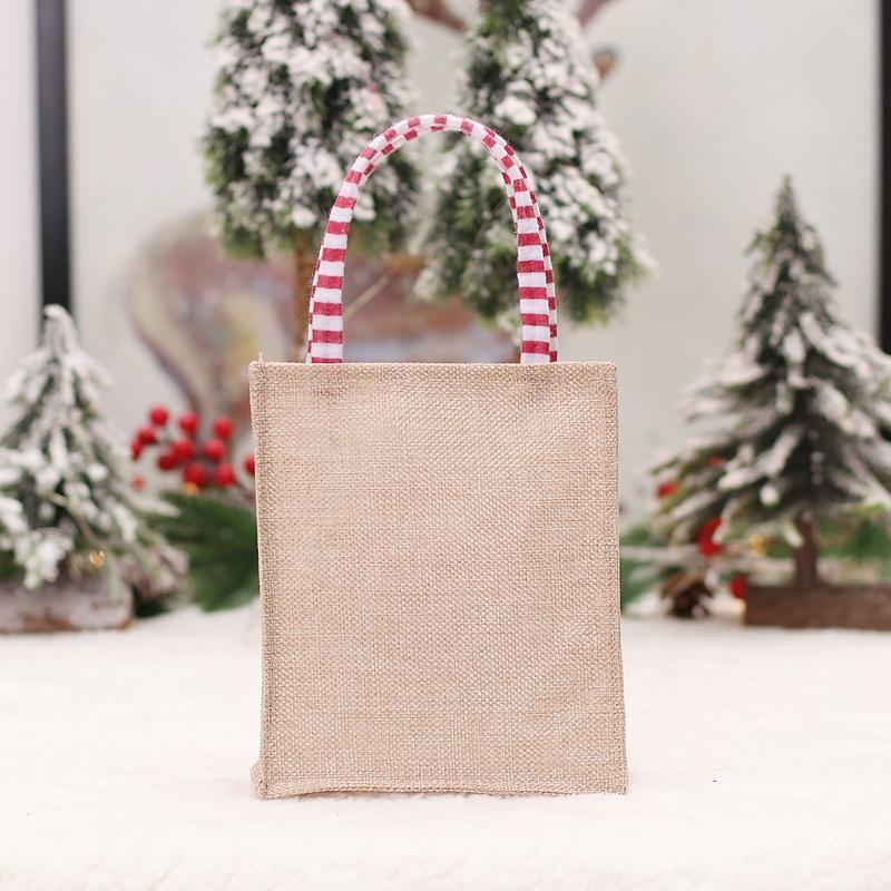 Christmas Holiday Classic Variety Gnomes Linen Gift Bags for Christmas Goods