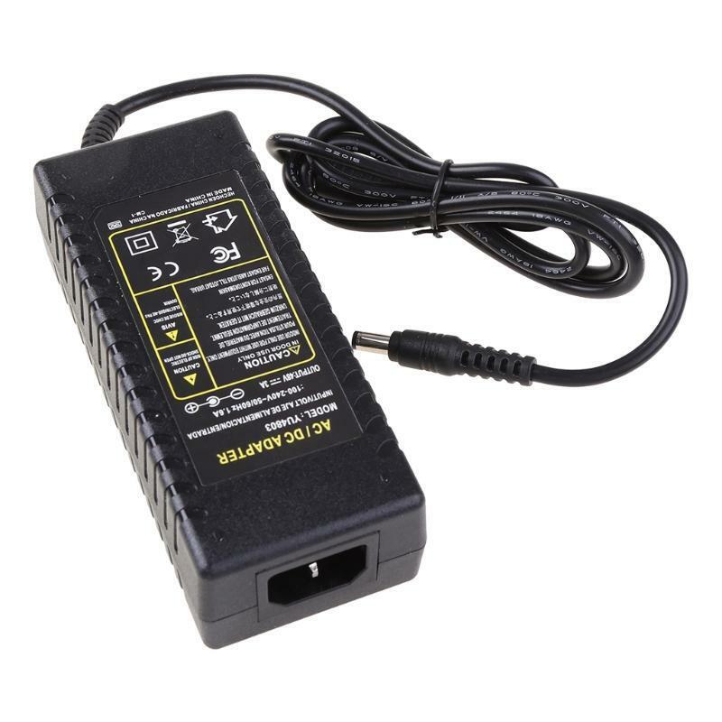 5.5mm x 2.5mm Power Adapter Port AC 100-240V to DC 48V 3A 120W for PoE Switch