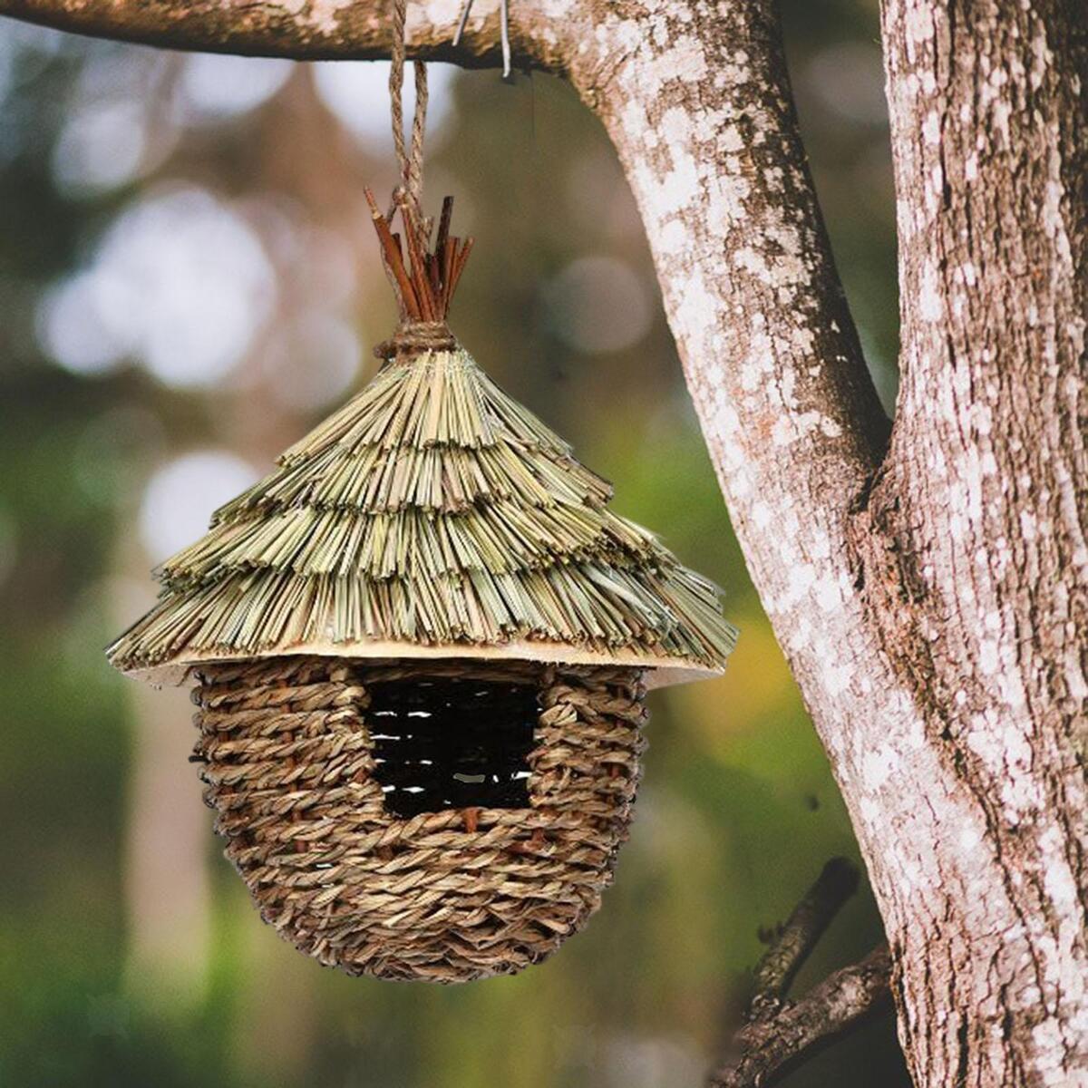 Hanging Birdhouses Shelter Hummingbird House Birds Hut for Home Garden Trees