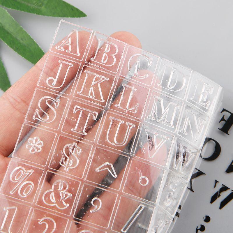 Letters Numbers Silicone Clear Seal Stamp DIY Scrapbooking Embossing Photo Album