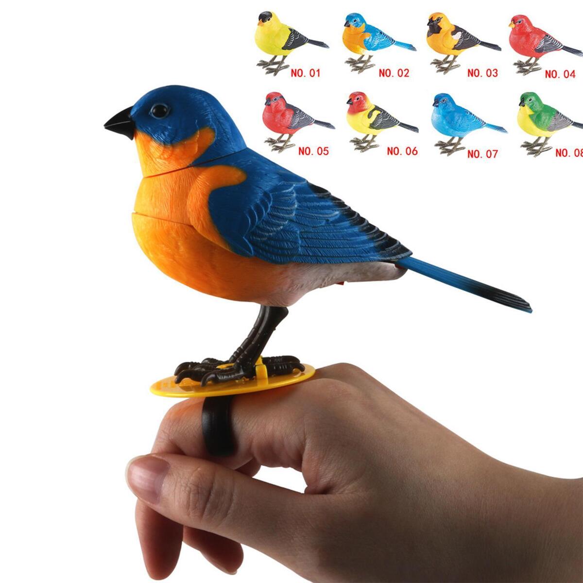 2 Pieces Activated Gifts Talking Parrot  Voice Control Singing Bird