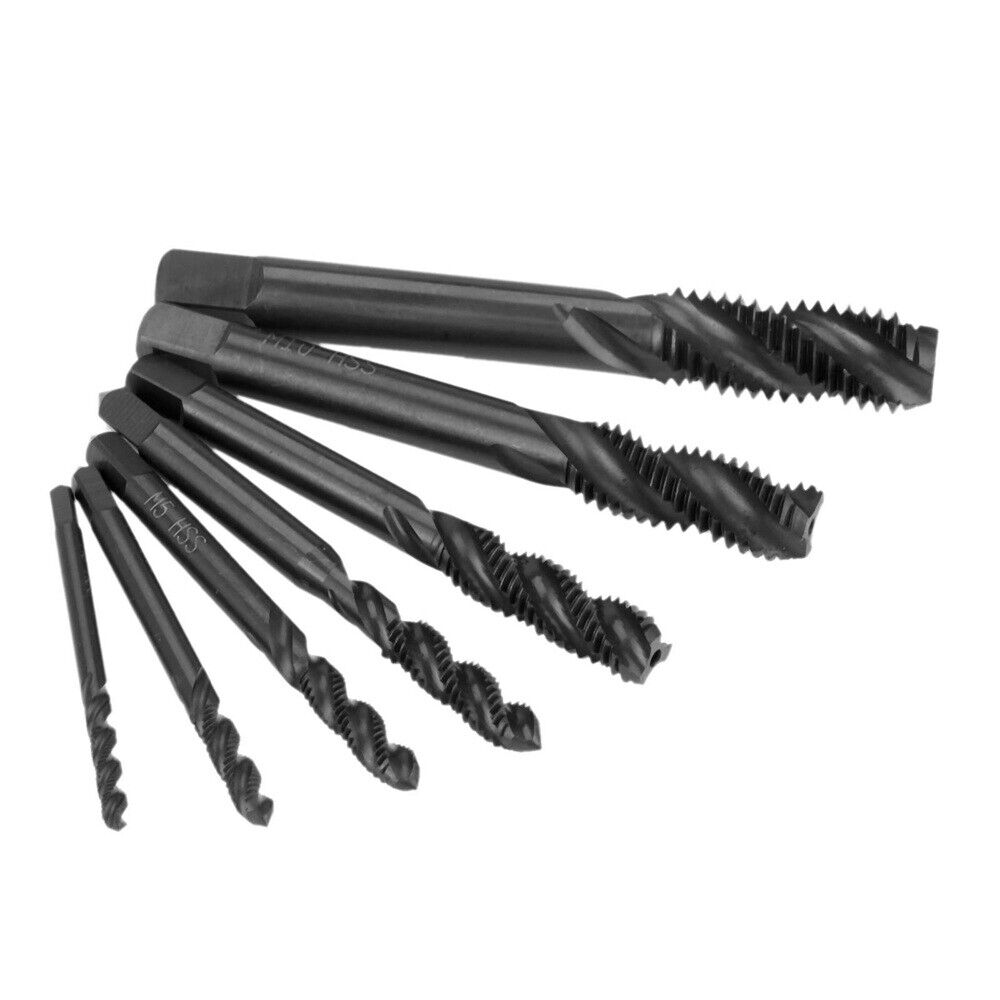 Screw Thread Spiral Flute Taps M3/M4/M5/M6/M8/M10/M12 Metric Tapping Drill Bits