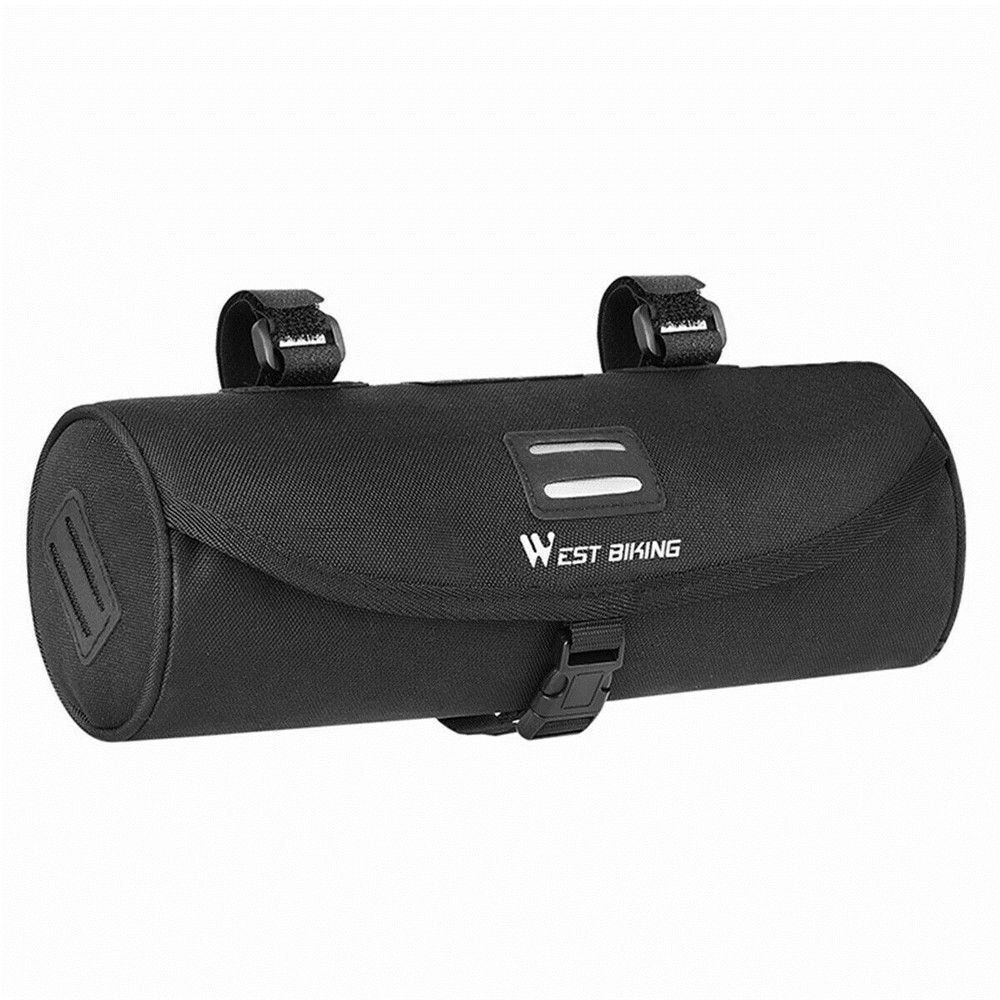 Reflective Bike Handlebar Pouch Storage Pouch Bicycle Bag Front Tube Frame Bag