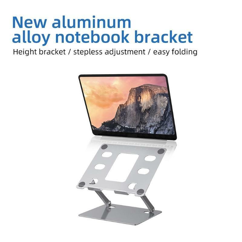 Foldable Aluminum Alloy PC Stand Cooling Pad Holder Desktop Heat Release Bracket