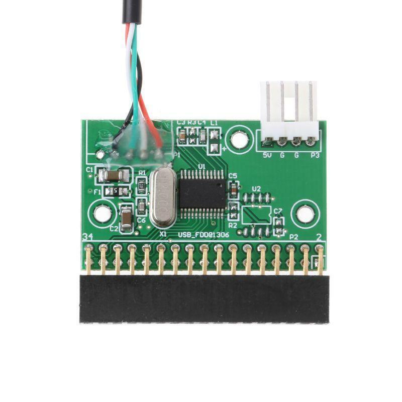 1.44MB 3.5" USB Cable Adapter To 34Pin Floppy Drive Connector U Disk To Floppy