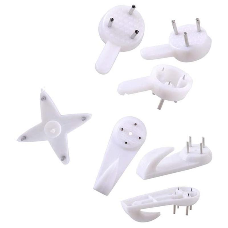 50 Pcs/Pack 2-in-1 Wall Hangers Utility Wall Hanger Set Home School DIY Supplies
