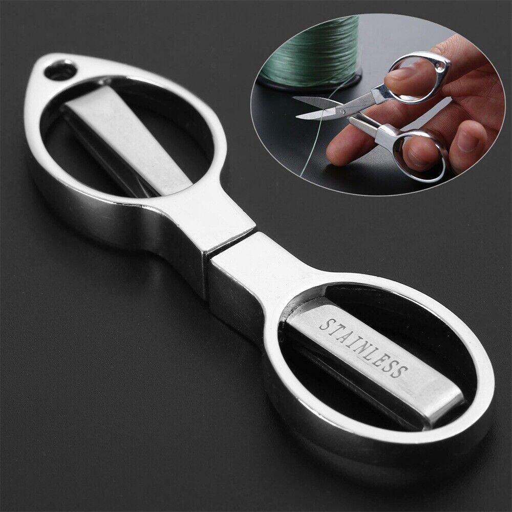 1×Stainless steel Scissor Fish Use Travel Ring Cutter Fishing Tool Portable