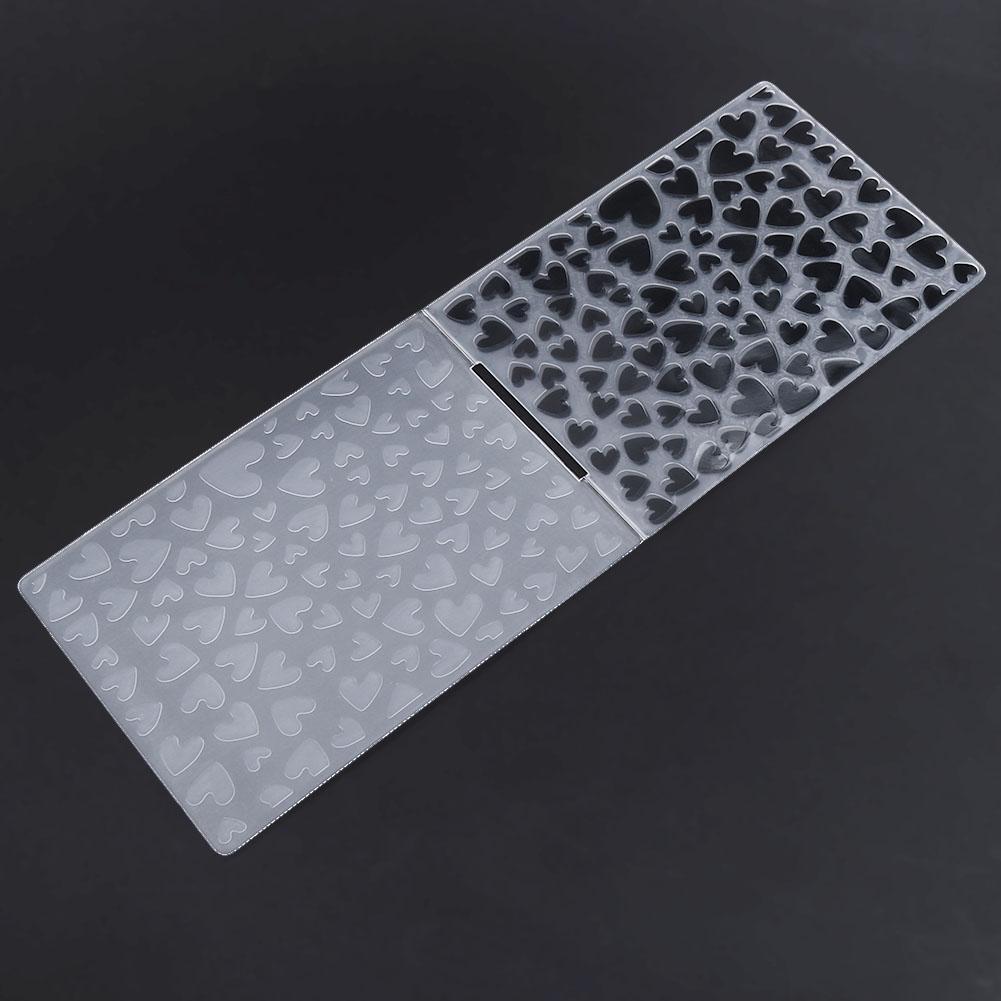 Love Heart Pattern DIY Plastic Scrapbook Embossing Template Cake Stencils