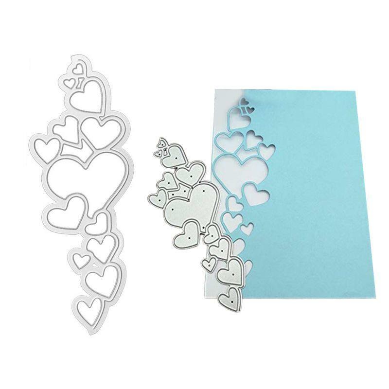 Love Heart Shape Cutting Die Carbon Steel Cuts Scrapbooking Embossing Hollow DIY