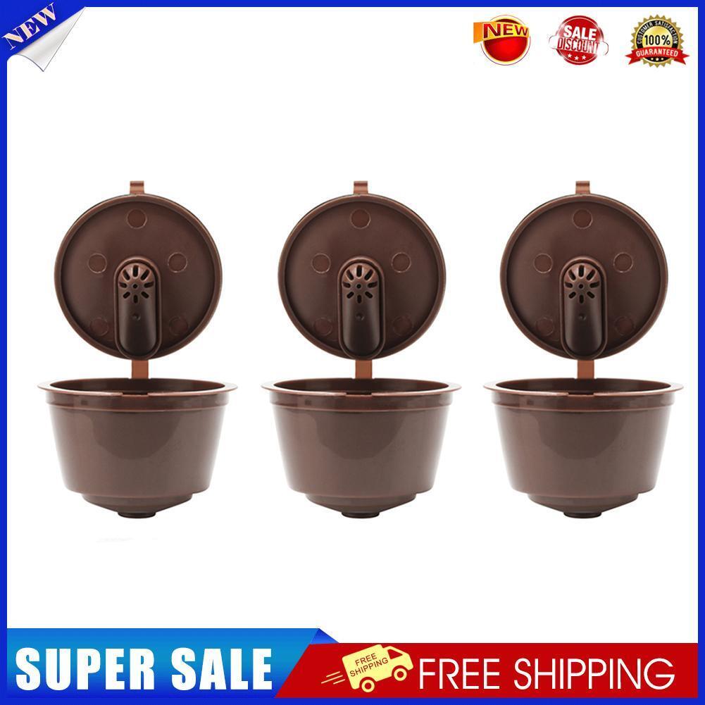 3pcs Plastic Coffee Capsule Cup for Dolce/Gusto Refillable Filters (Coffee)