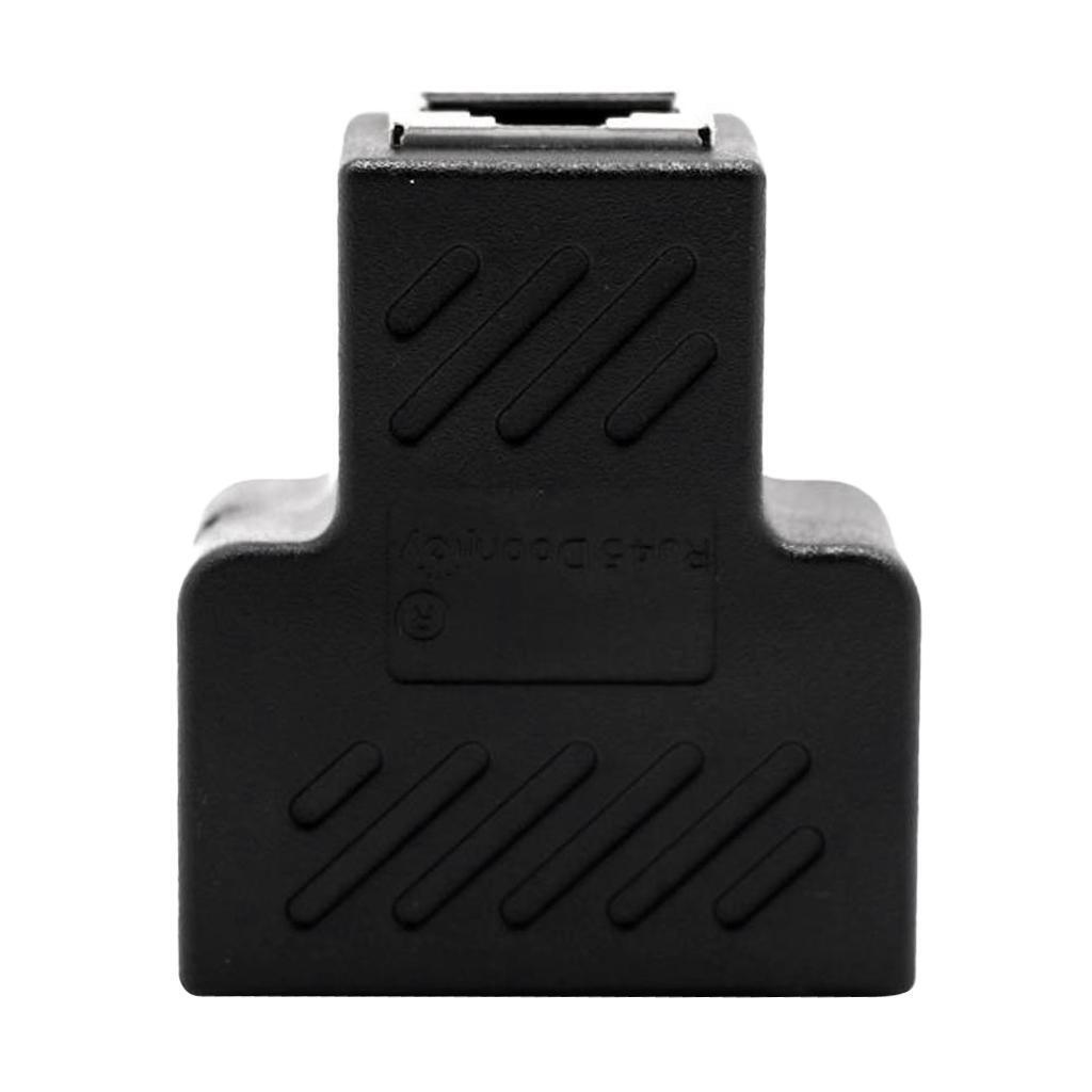 1 Male To 2 Ways  LAN Ethernet Cable Female Splitter Connector Adapter