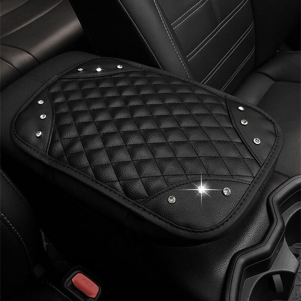 PU Leather Car Armrest Mat Auto Center Console Arm Rest Protection Cushion