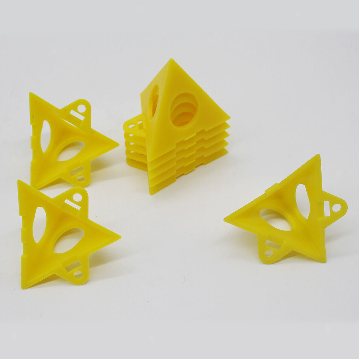 10 Pieces Stackable  Risers Pouring Crafts Canvas Stands Feet Yellow