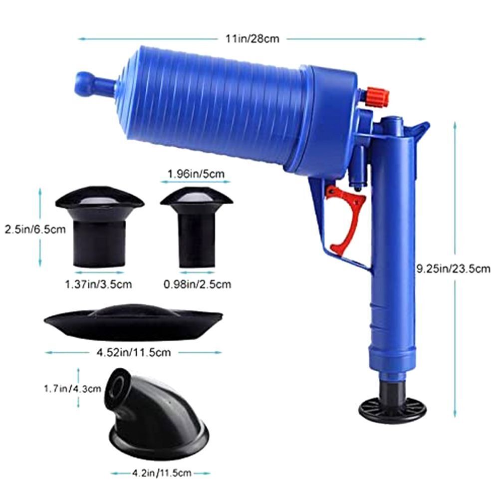 Pump for Bath Toilets Air Power Drain Cleaners Cleaning Tools Drain Blaster