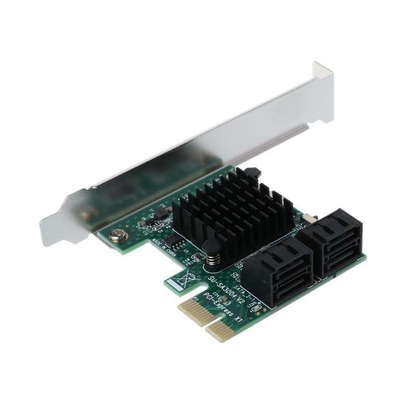 PCI-E PCI Express 1x To 4-Port Sata 3.0 III 6G Converter Controller Card Adapter