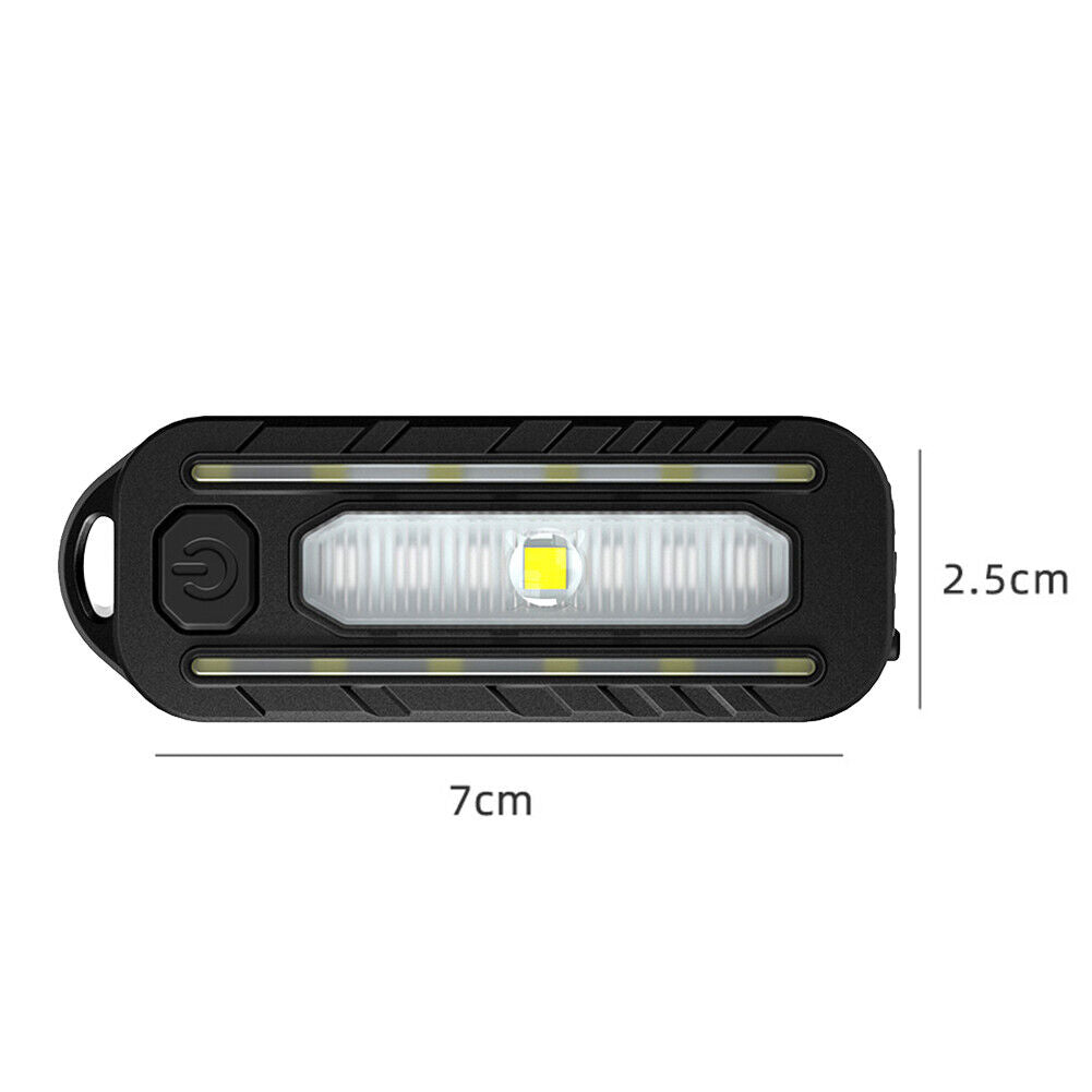 LED+COB+SMD MTB Bike Light USB Rechargeable Multifunction Warning Lamp (B)