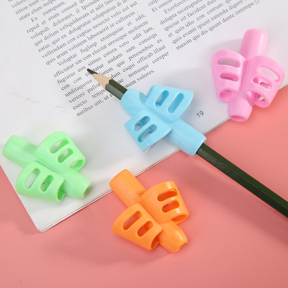 4pcs Hollowed Kids Writing Pencil Holder Pen Grip Posture Correction Tools