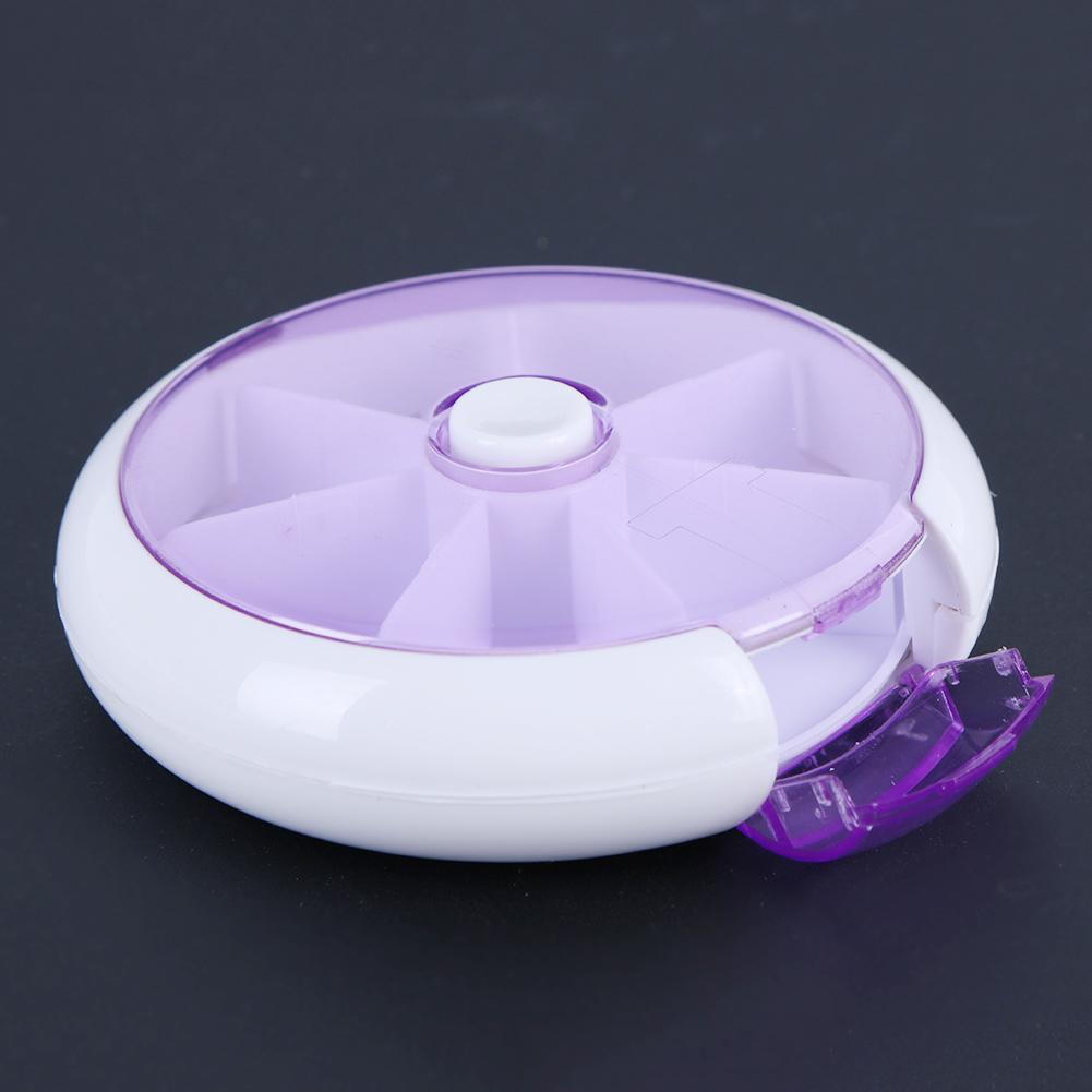 7Day One Week Round Portable Pill Case Medicine Box Storage Organizer(3)